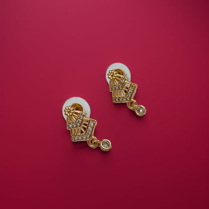 Golden Cascade Drop Earrings