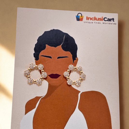 Golden Constellation Stud Earrings