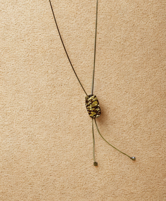 Golden Muse Pendant Anti-tarnish Adjustable Necklace