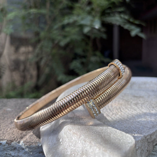 Golden Serpent Collar Necklace