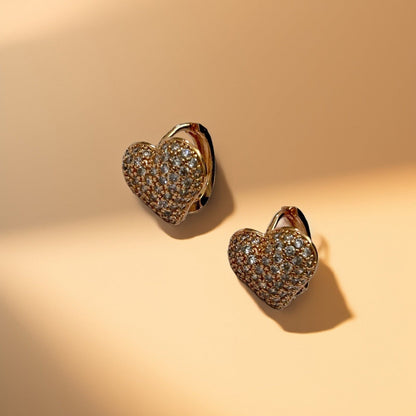 Heart Glow Clip-on Earrings