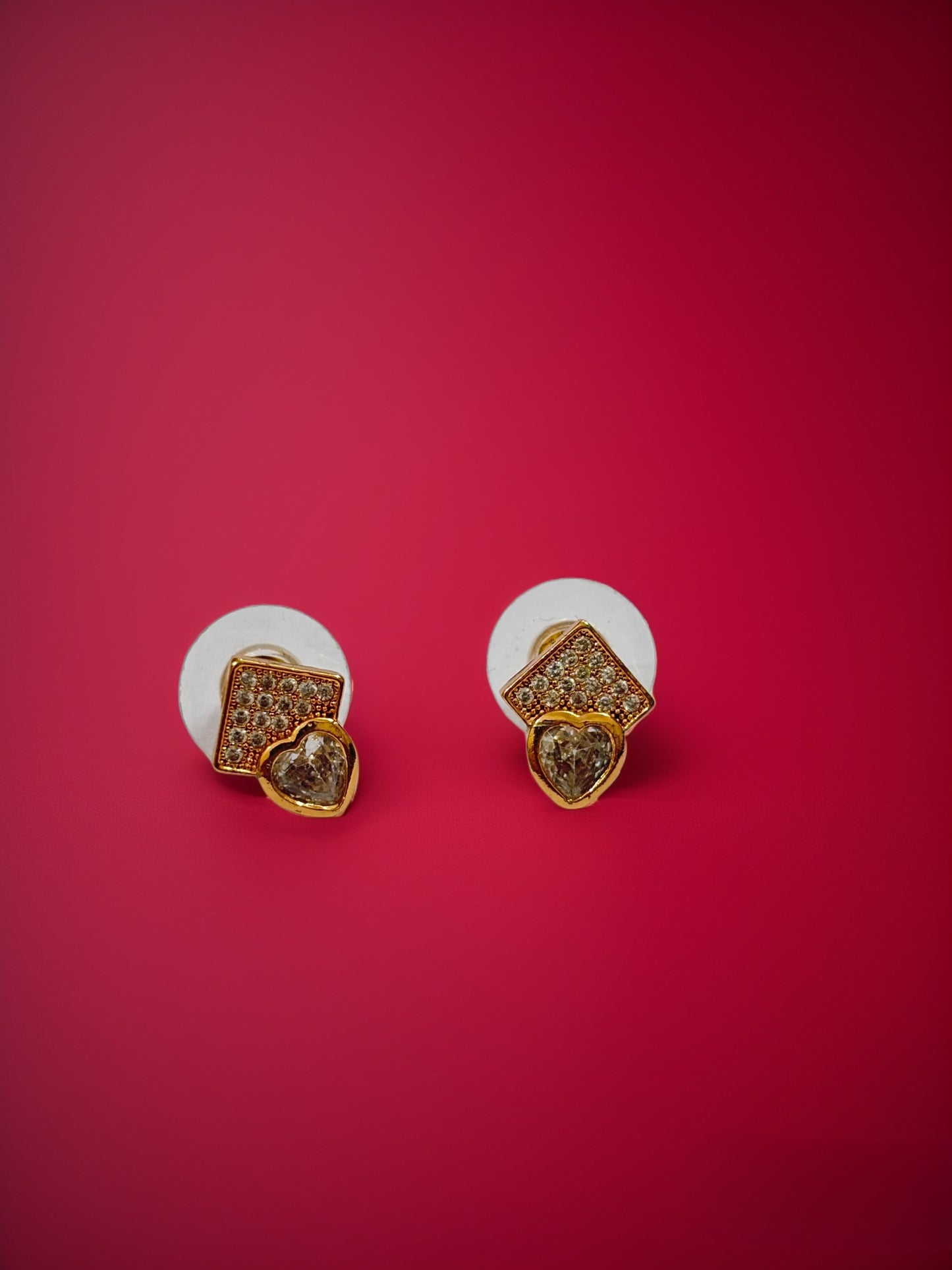 HeartGlow Stud Earrings