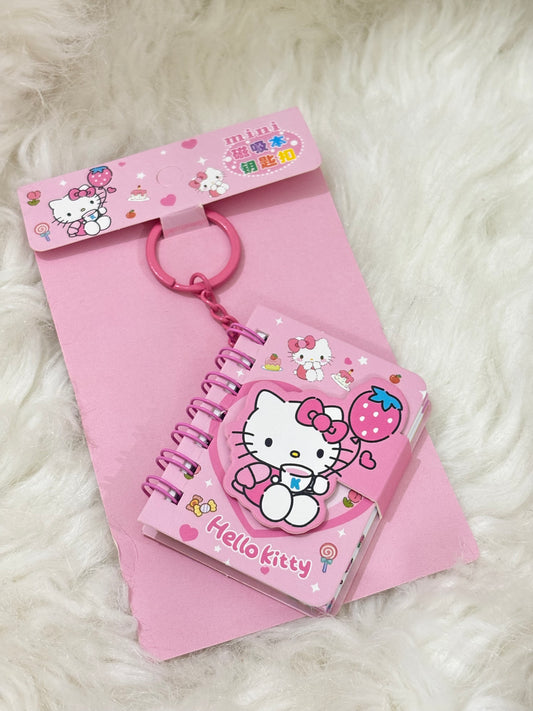 Keychain | Hello Kitty Pink Mini Notebook