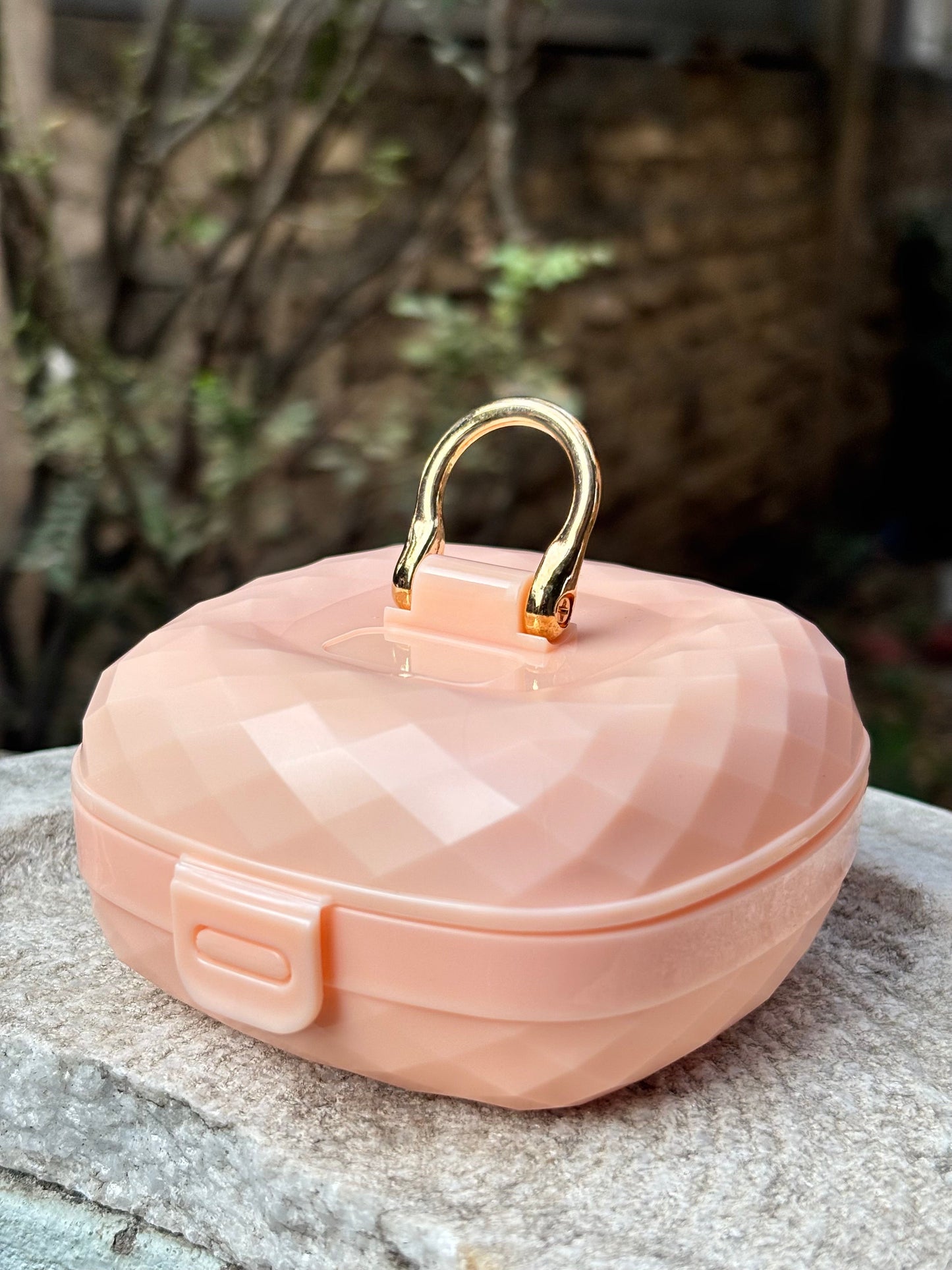 Pink Jewellery Organizer with Glass