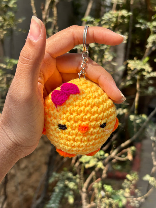 Crochet Keychain Cute Chick| Yellow