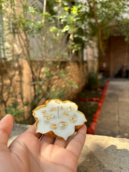 Pearl Beads Urli Scented Candle - Small