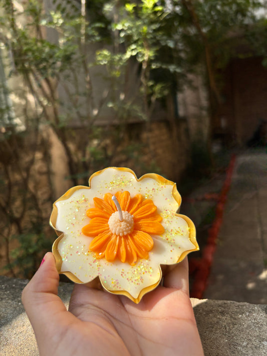 Sunflower Urli Scented Candle Small | Big