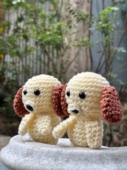 Crochet Soft Toy | White Dog