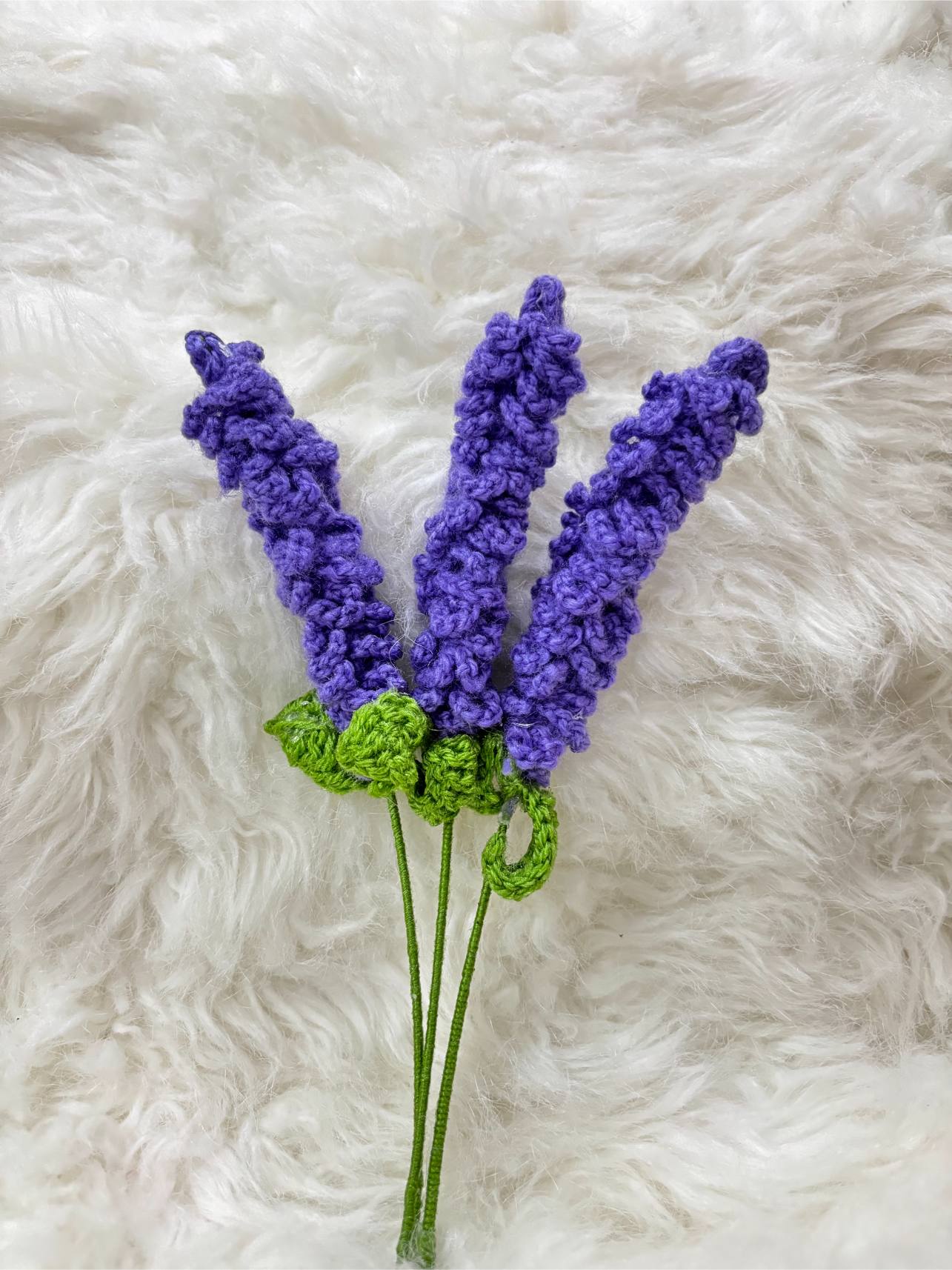 Crochet Flower Stick | Lavendar