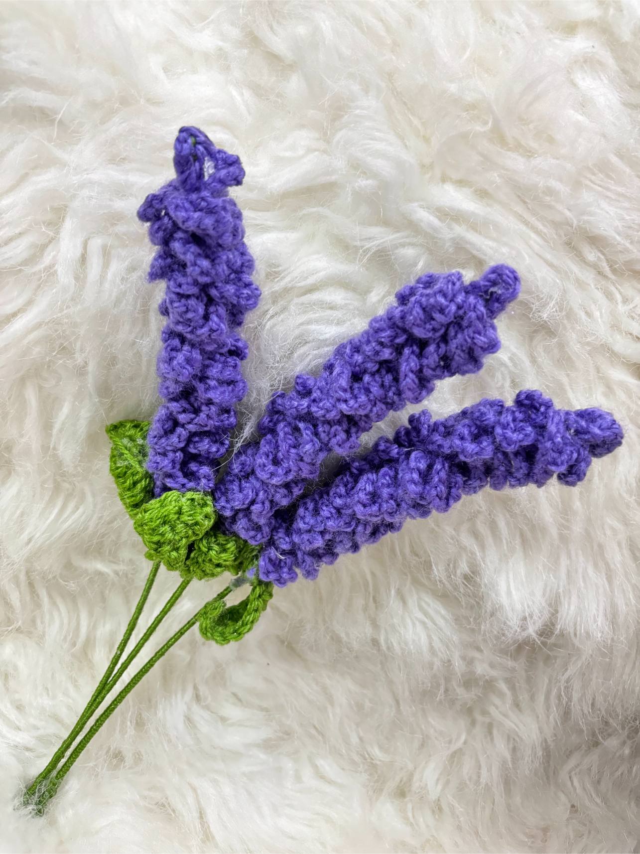 Crochet Flower Stick | Lavendar