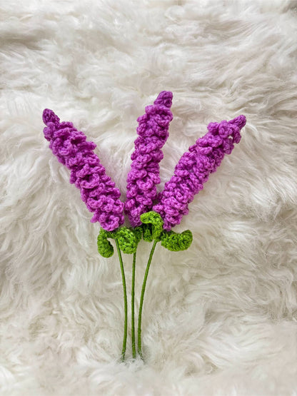 Crochet Flower Stick | Dark PInk