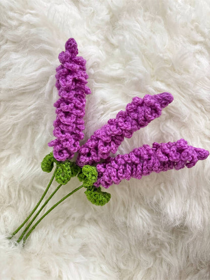 Crochet Flower Stick | Dark PInk