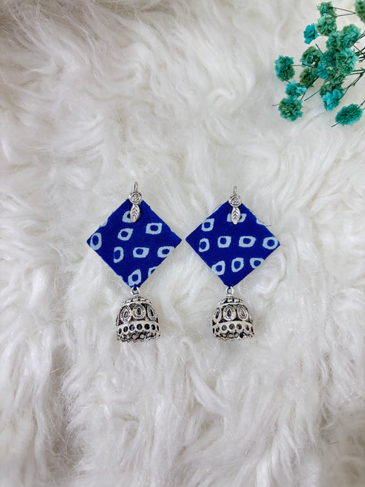 Fabric handcrafted earrings