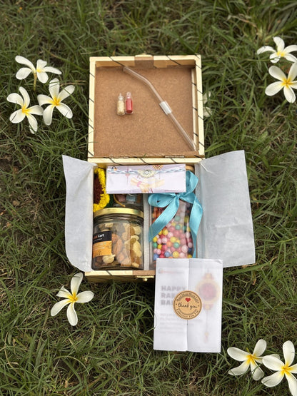Golden Treasure Box – Rakhi Gift Hamper