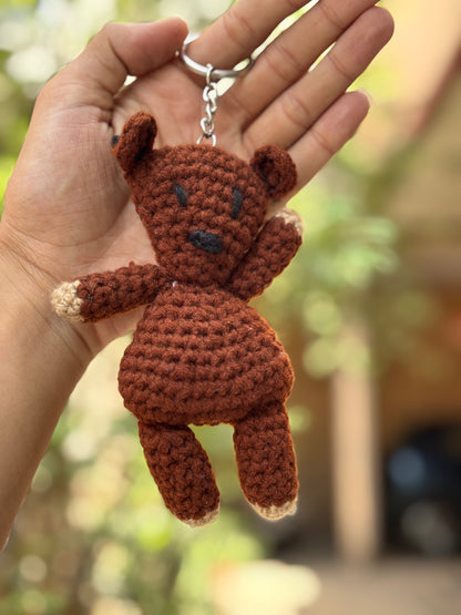 Crochet Keychain | Mr Bean Teddy
