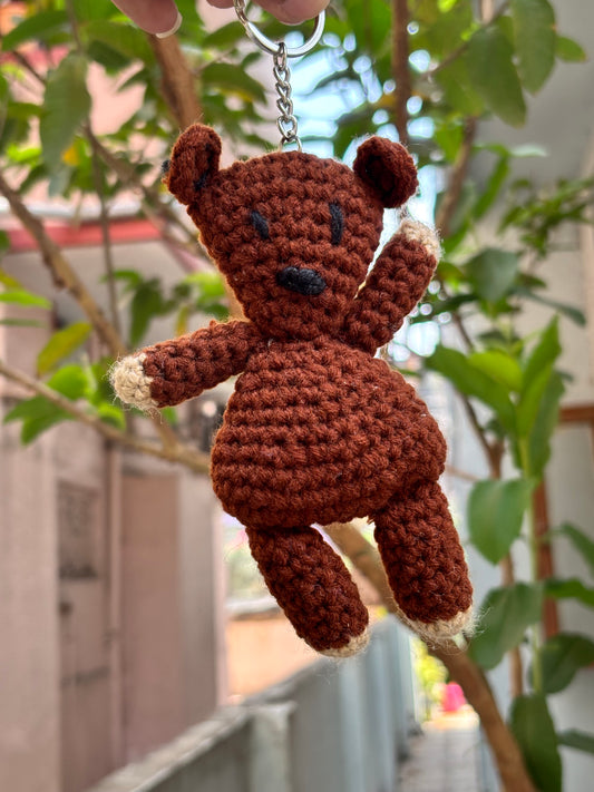 Crochet Keychain | Mr Bean Teddy