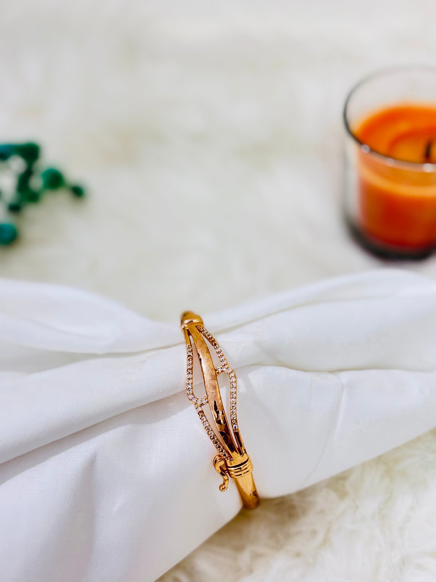 Rose Gold Bloom AD Bracelet