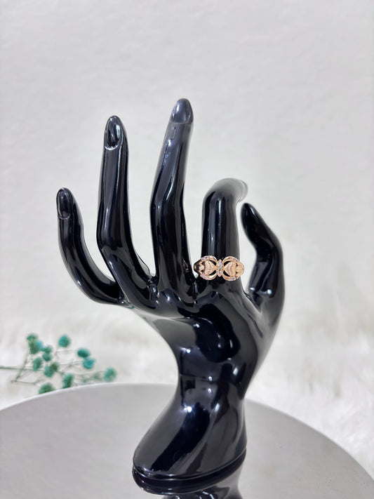 Golden Zirconia Stone Ring