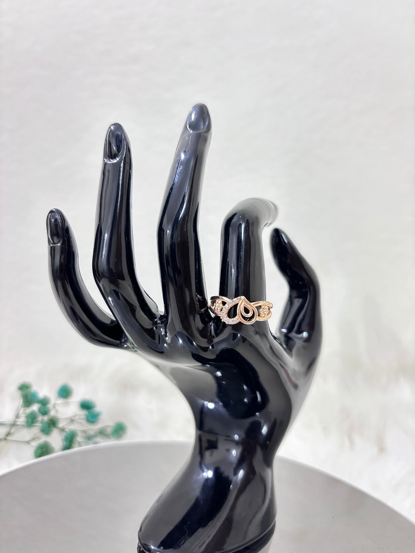 Diamond Link Necklace | Golden Heart Ring | Combo