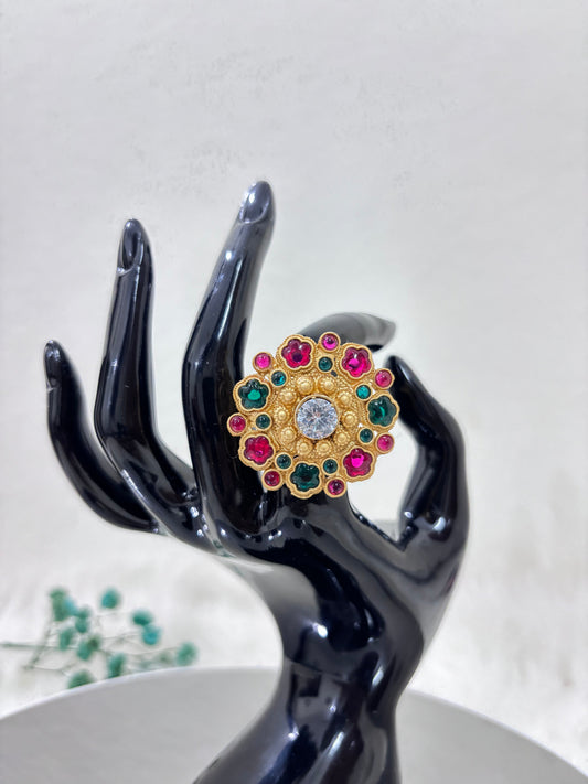 Mughal Garden Statement Ring