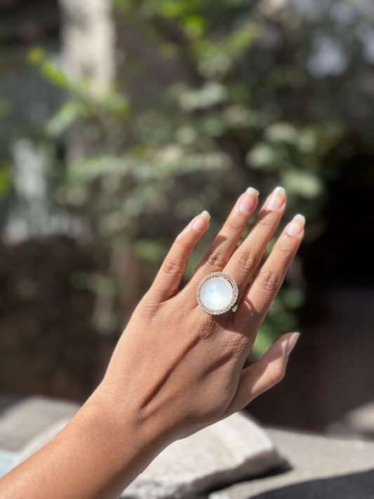 Moonlit Grace Stone Ring