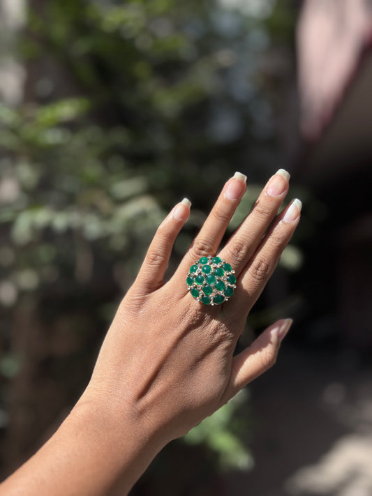 Emerald Bloom Ring