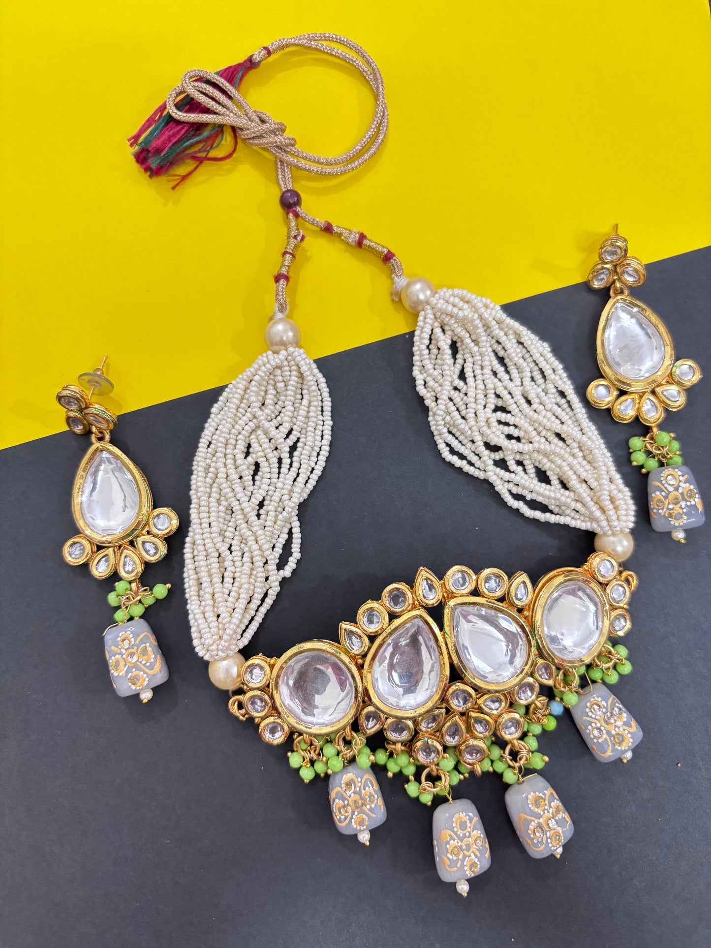 Noor Elegance Kundan Studded Set