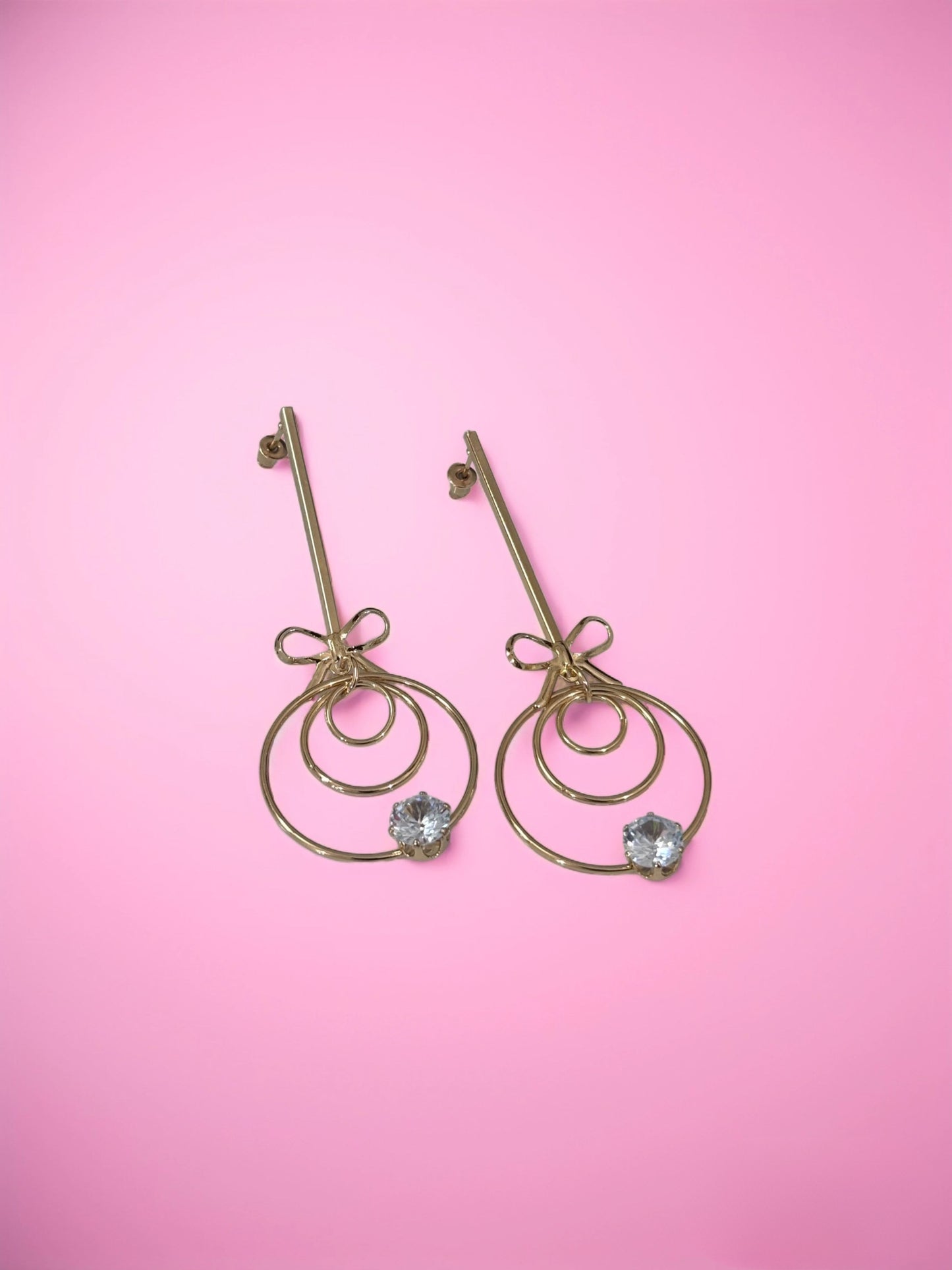 Cute Bow Drop Earrings