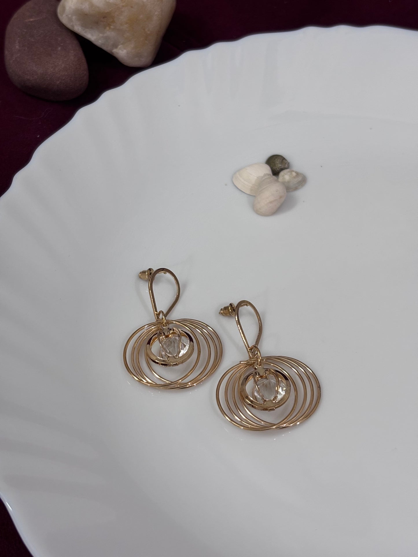 Golden Swirl Earrings