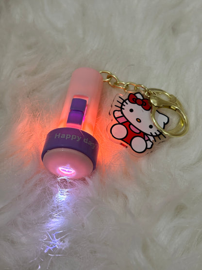 Keychains | Kitty Hologram Torch