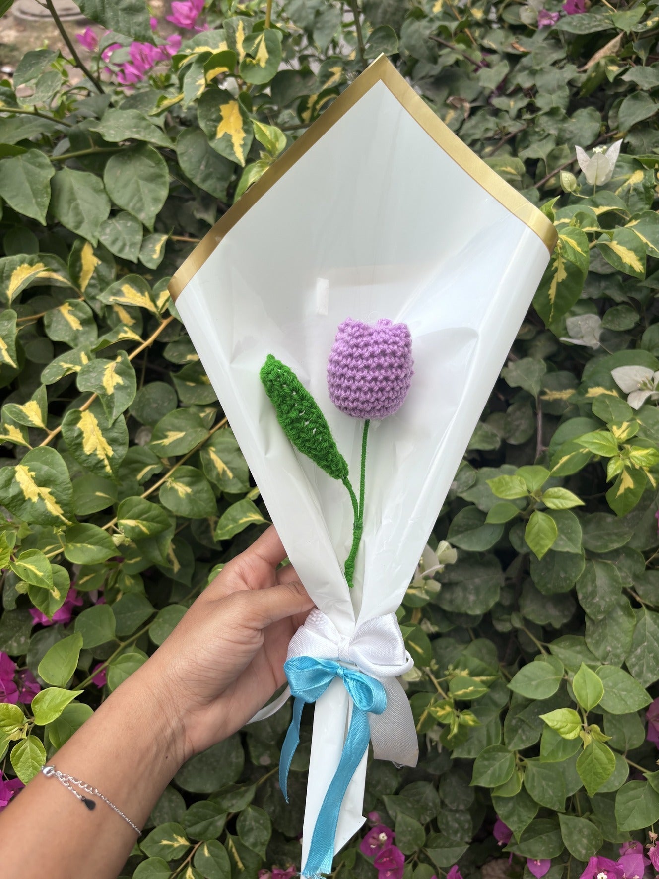 Crochet Bouquet | Lavendar Tulip
