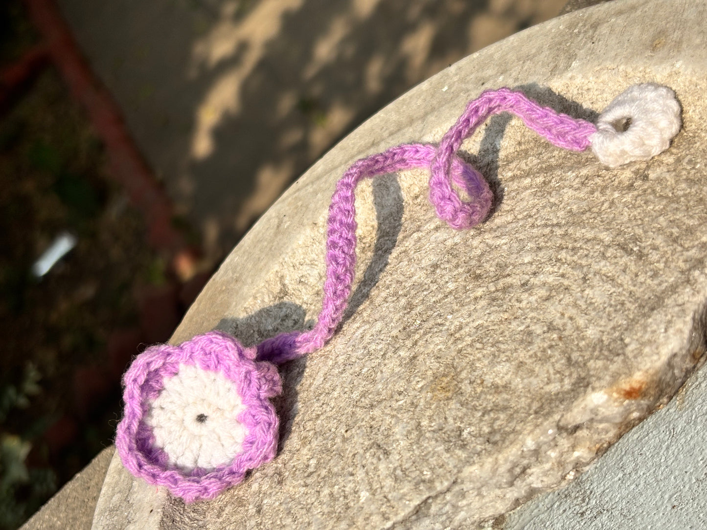 Crochet Bookmark | Lavender Flower Design