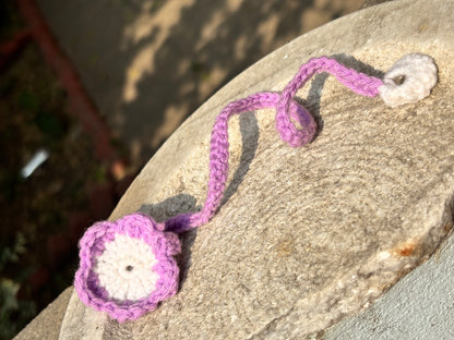 Crochet Bookmark | Lavender Flower Design