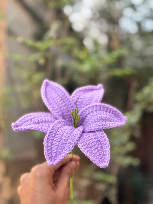 Crochet Flower | Lavender Lilly Big