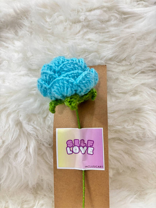 Crochet Rose | Light Blue