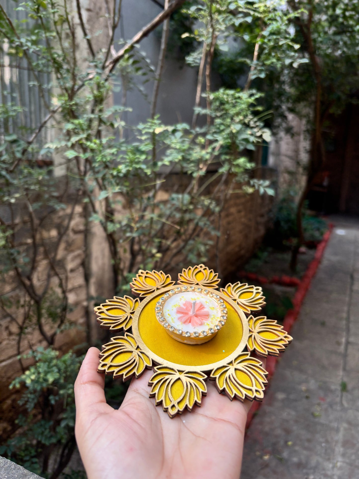 Lotus Tea Light Scented Candle