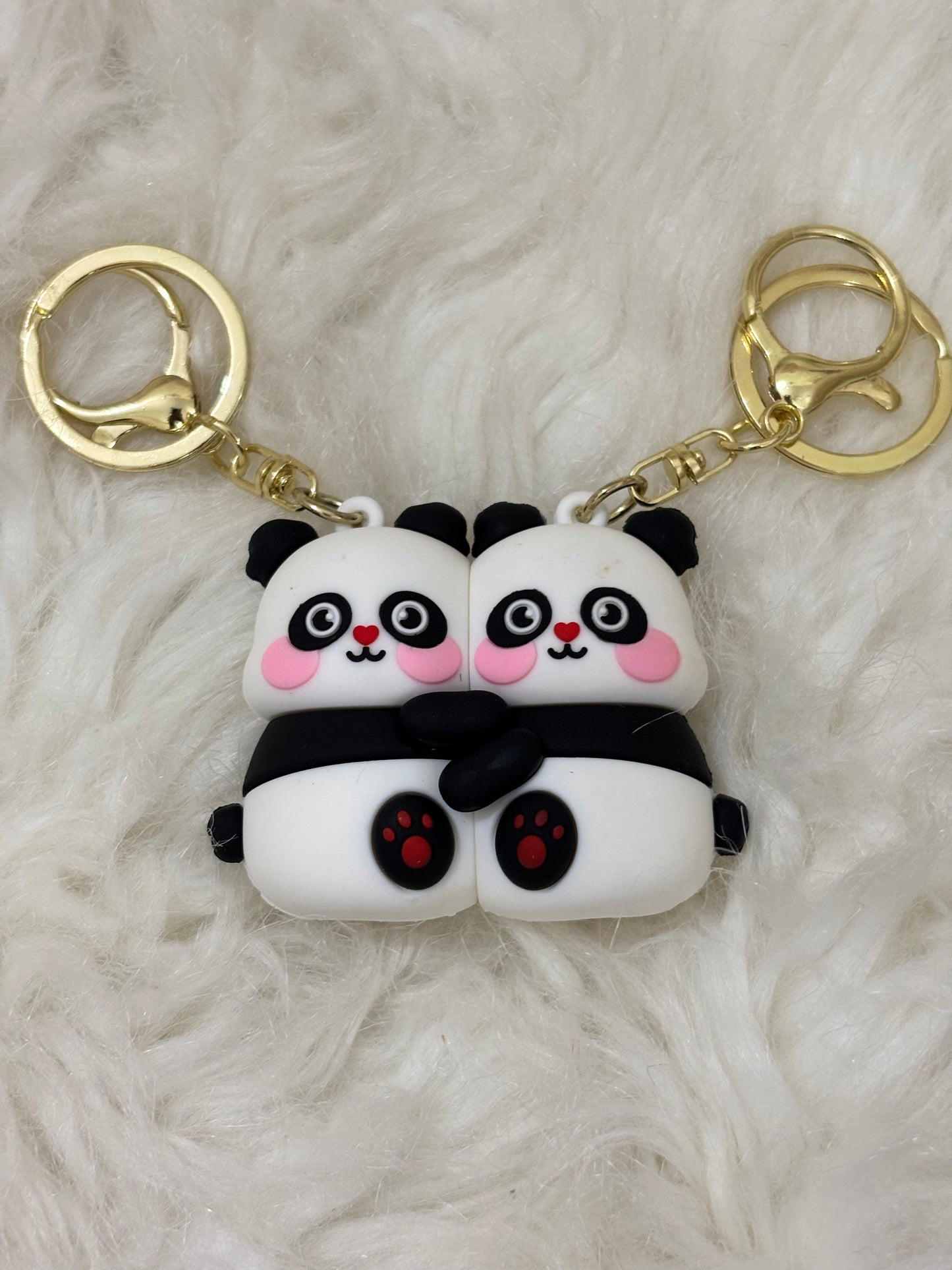 Keychain | Magnetic Love Couple Panda