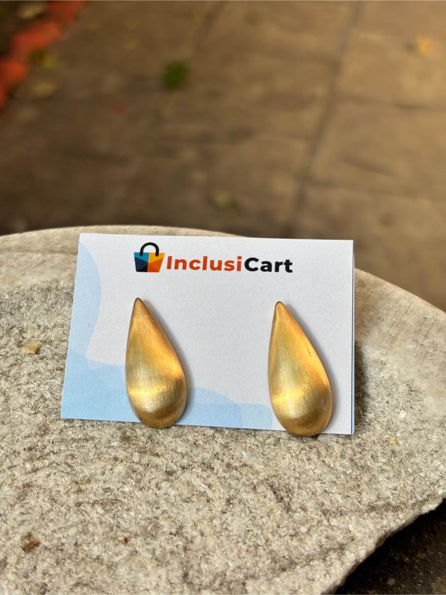 Matte Drop Anti Tarnish Stud Earrings