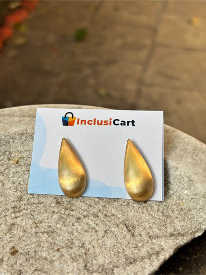 Matte Drop Anti Tarnish Stud Earrings