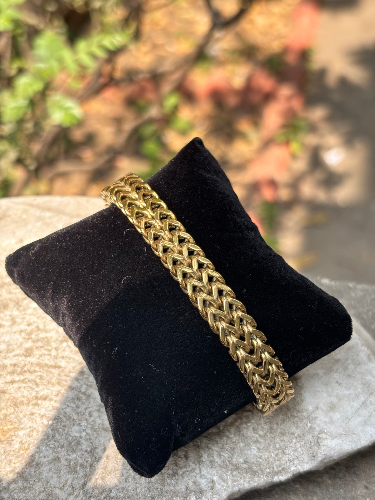 Mens Chain Bracelet | Gold Dual Link Anti-Tarnish