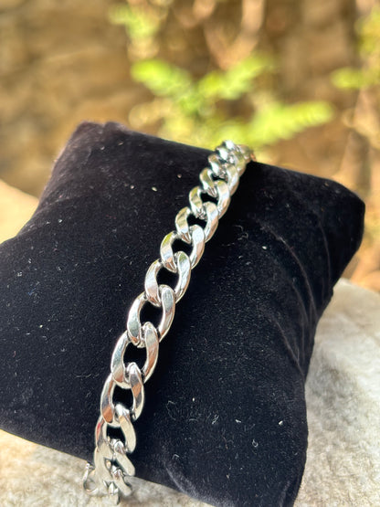 Mens Chain Bracelet | Silver Links Anti-Tarnish