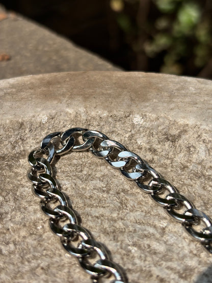 Mens Chain Bracelet | Silver Links Anti-Tarnish