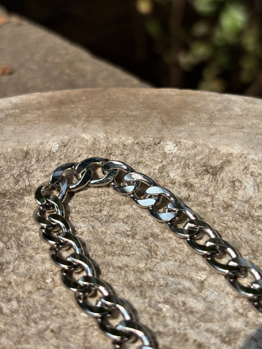 Mens Chain Bracelet | Silver Links Anti-Tarnish
