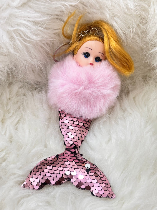 Mermaid Baby Pink Keychain