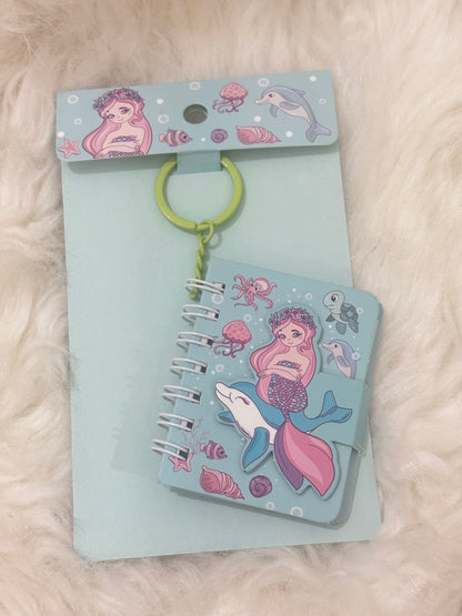 Keychain | Mermaid Mini Notebook