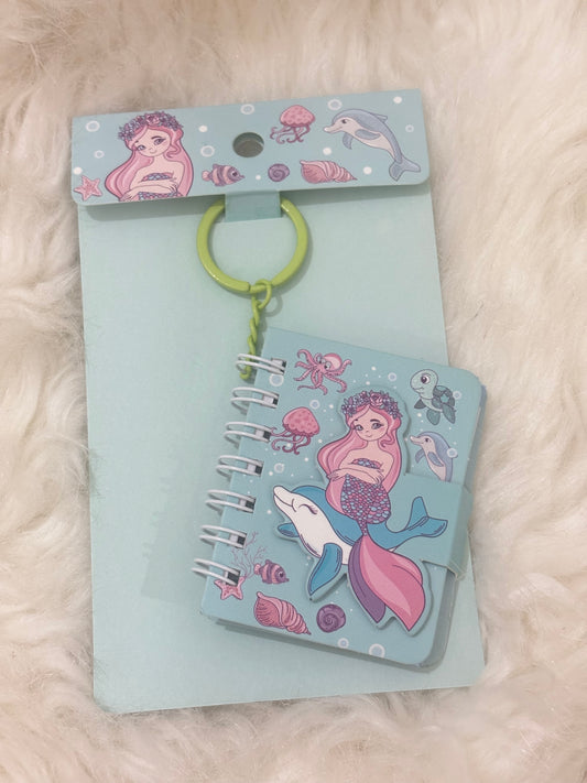 Keychain | Mermaid Mini Notebook