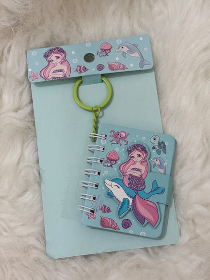Keychain | Mermaid Mini Notebook