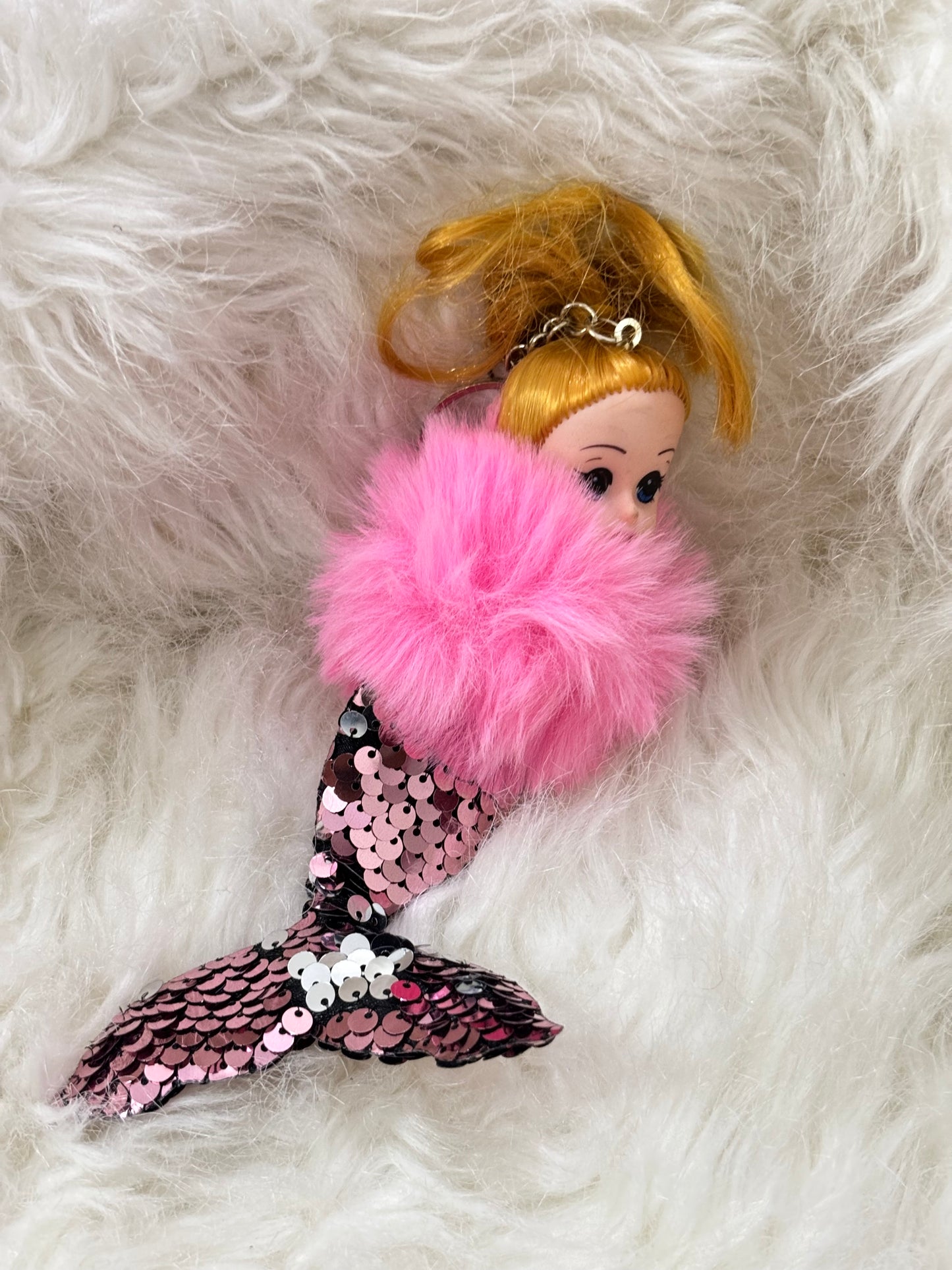 Mermaid Light Pink Keychain