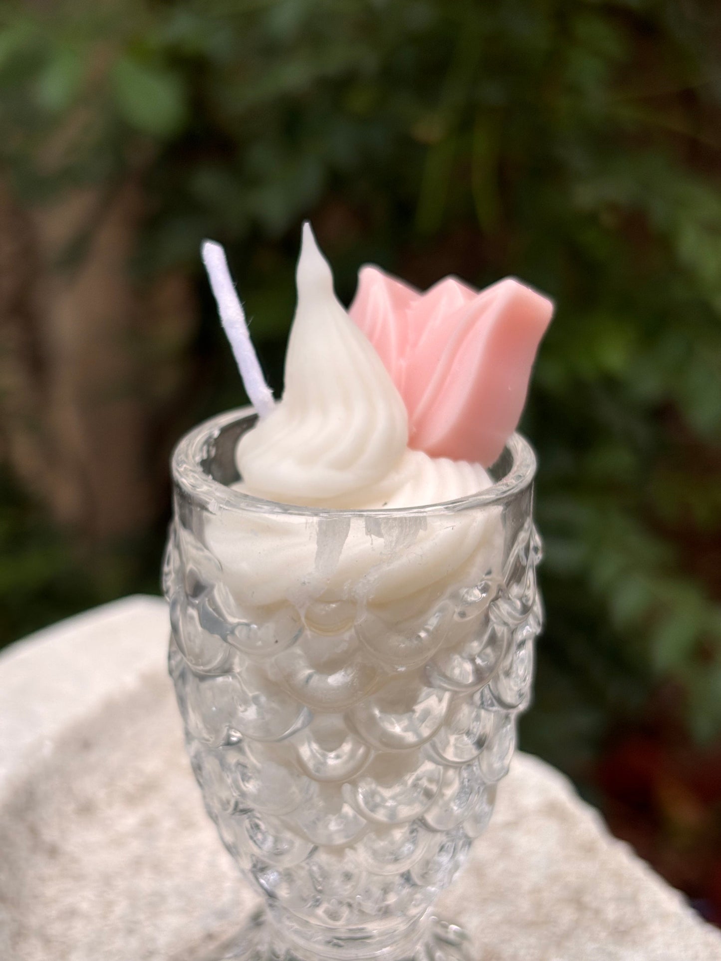 Mermaid Tulip Flower Whip Scented Candle