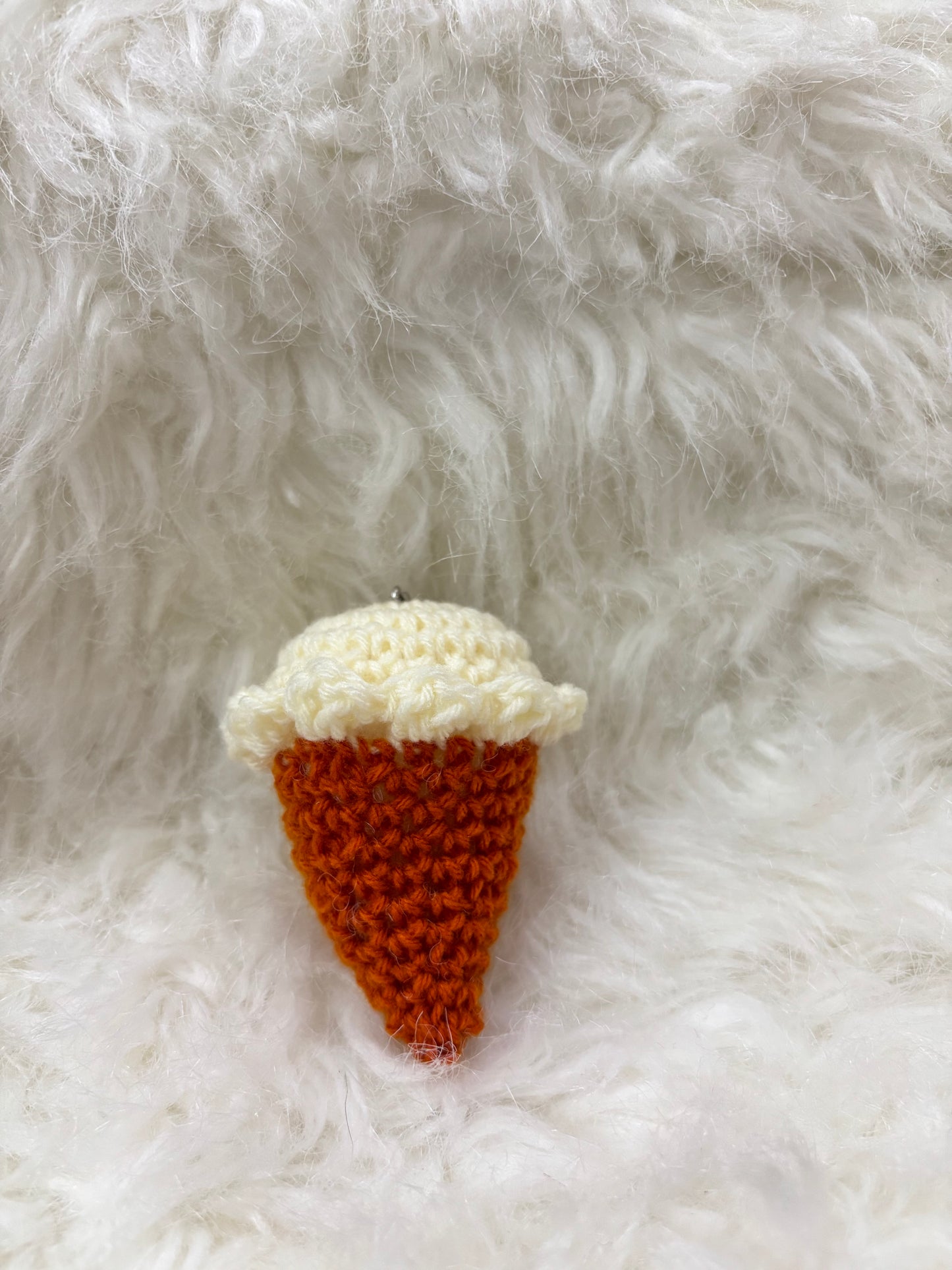 Crochet Keychain Softy| Milk Cream